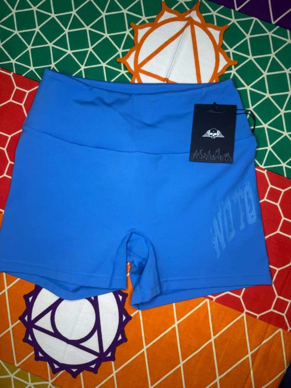 Civil Regime Size Large Soft Biker Shorts Skulls NWT